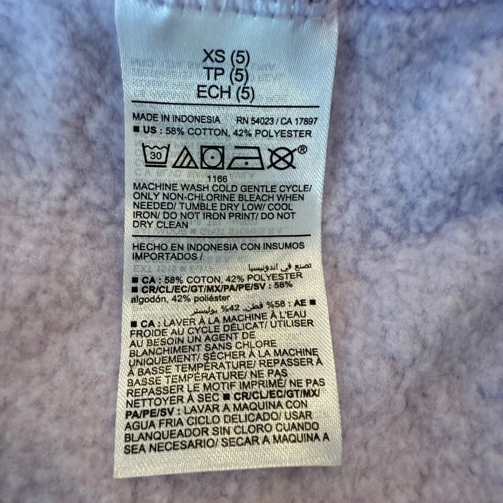 Old Navy Cropped Hoodie Lavender 